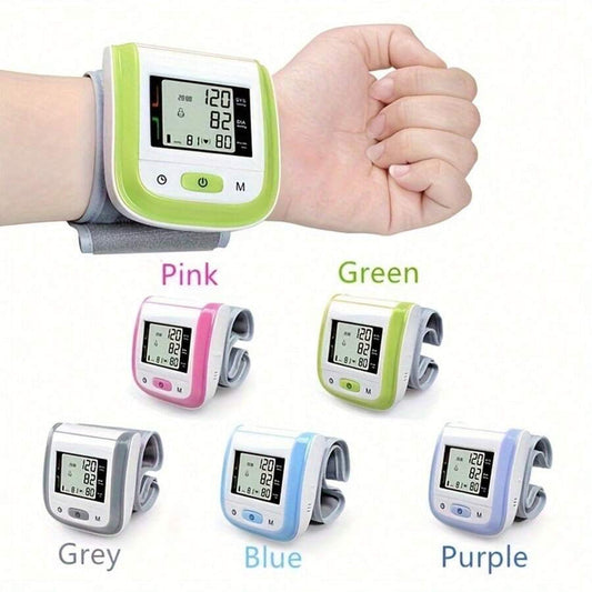Hot🔥Deal 50% Digital Wrist Blood Pressure Monitor – LCD Screen, Voice, Portable Case