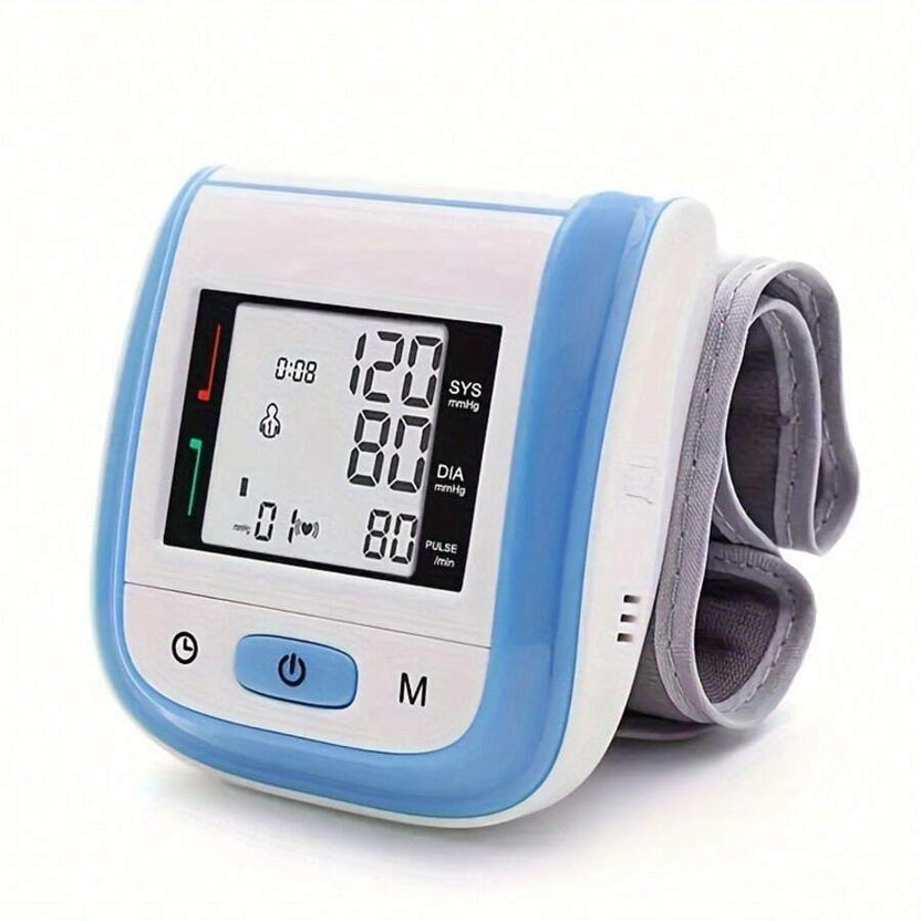 Hot🔥Deal 50% Digital Wrist Blood Pressure Monitor – LCD Screen, Voice, Portable Case